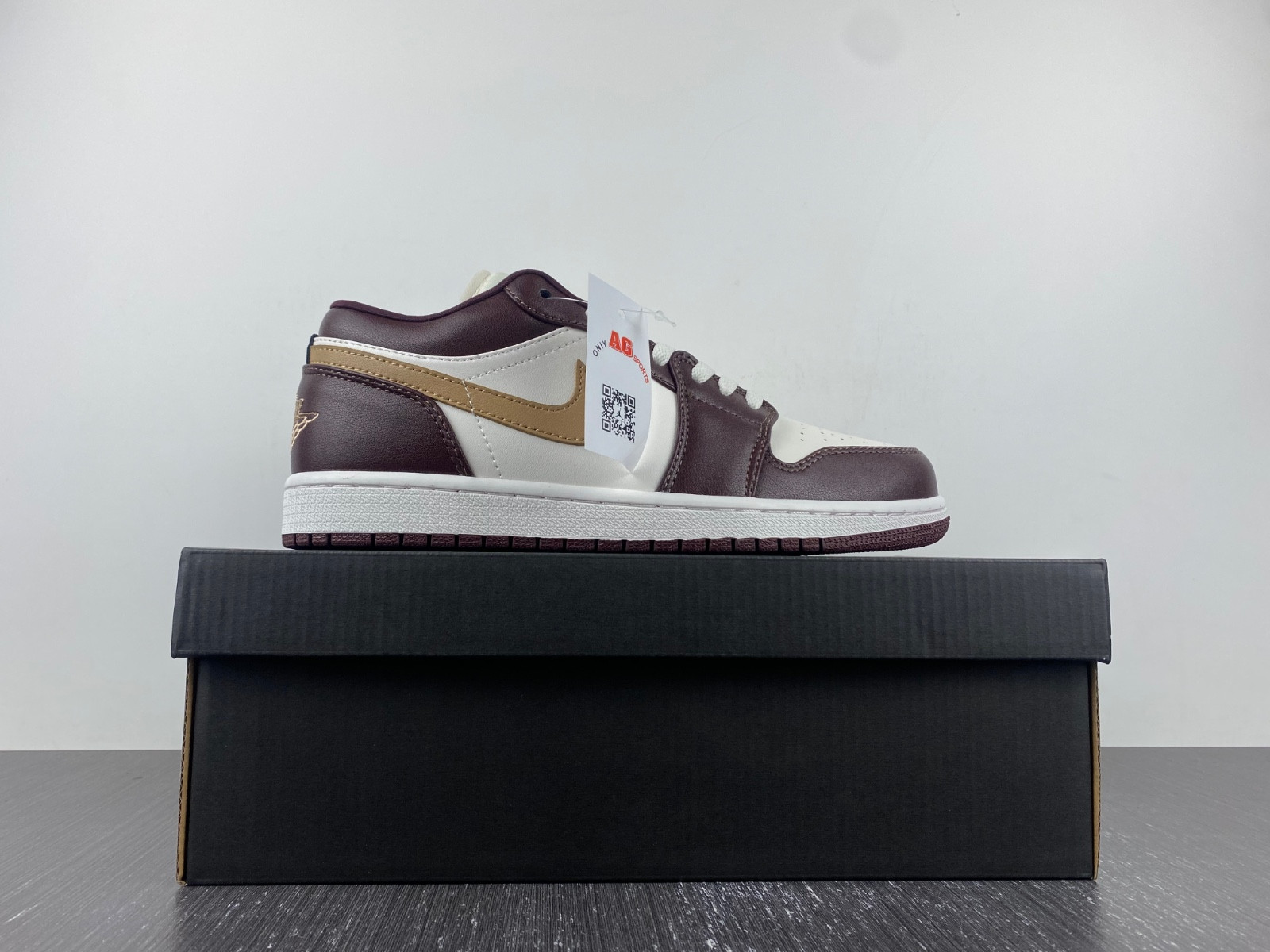 air jordan 1 low sail brown dc0774-200