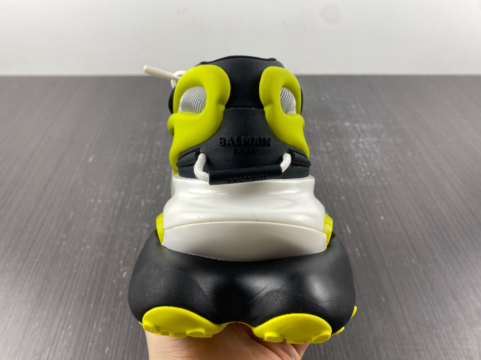 balmain neoprene and leather unicorn low-top sneakers am1vj398