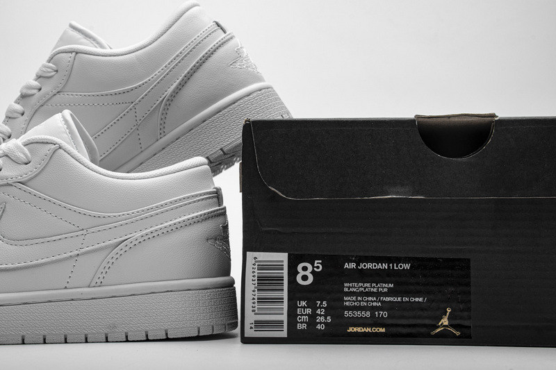 jordan 1 retro low pure platinum 553558-170