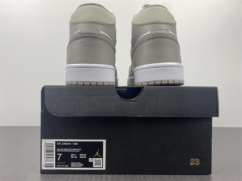 jordan 1 mid linen - 554724-082