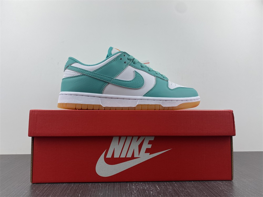 nike dunk low white turquoise (w) - dv2190-100