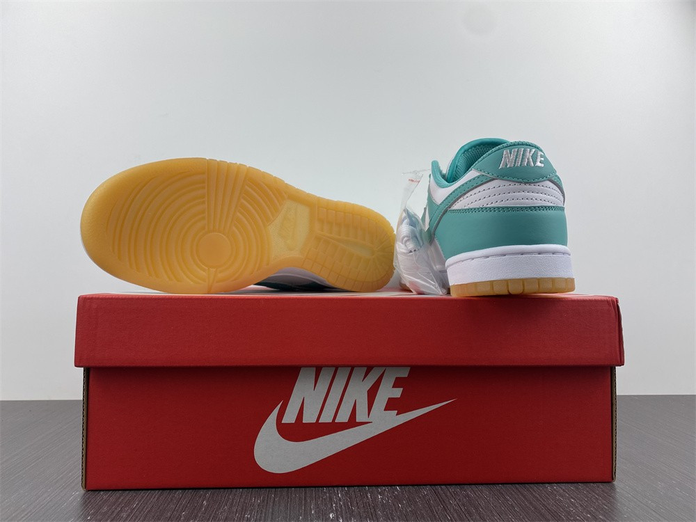 nike dunk low white turquoise (w) - dv2190-100