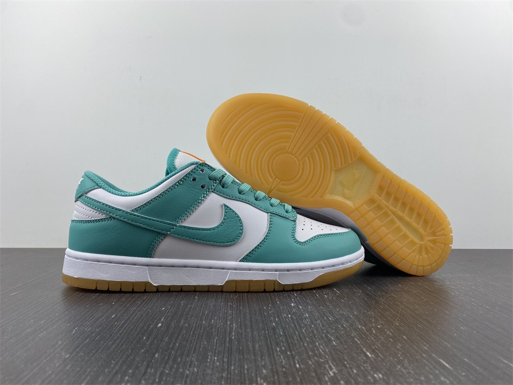 nike dunk low white turquoise (w) - dv2190-100