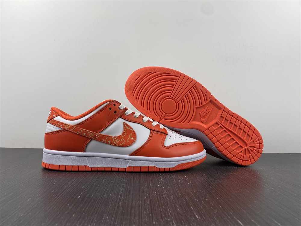 nike dunk low essential paisley pack orange (w) dh4401-103