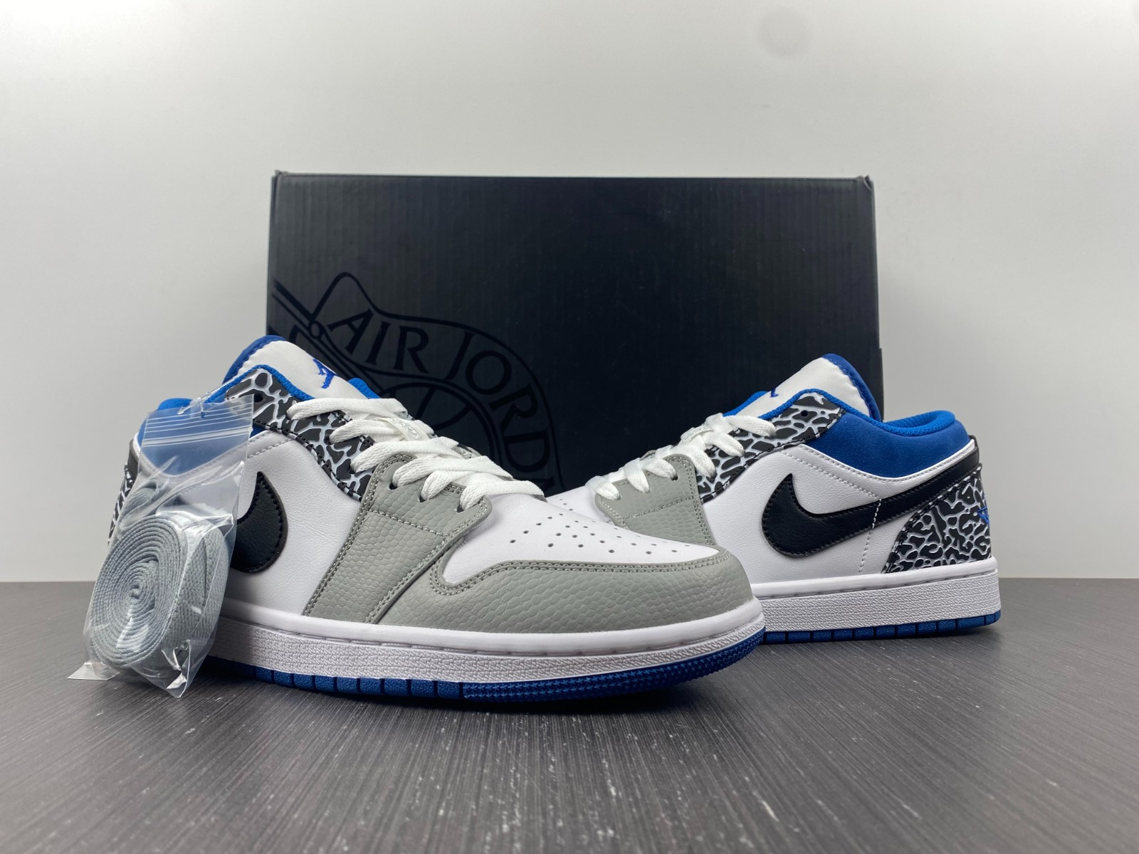 air jordan 1 low true blue dm1199-140