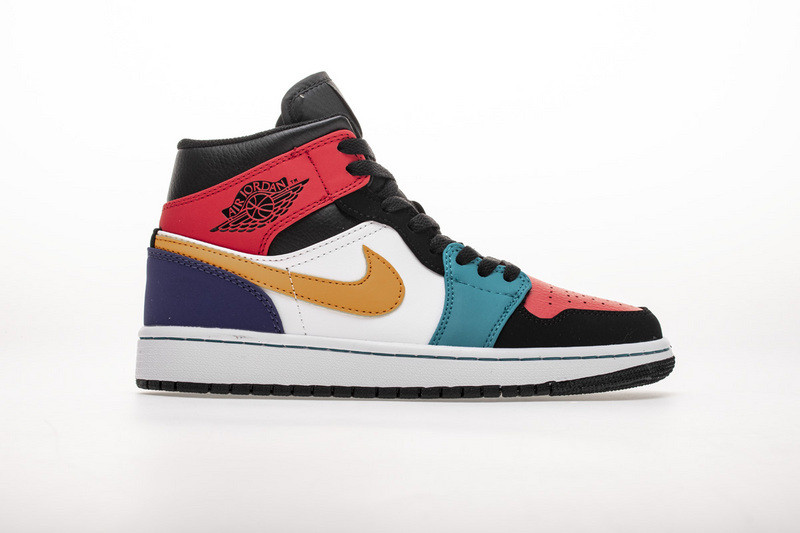 jordan 1 mid bred multi-color 554724-125