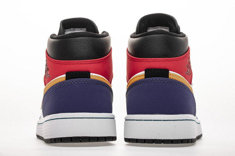 jordan 1 mid bred multi-color 554724-125