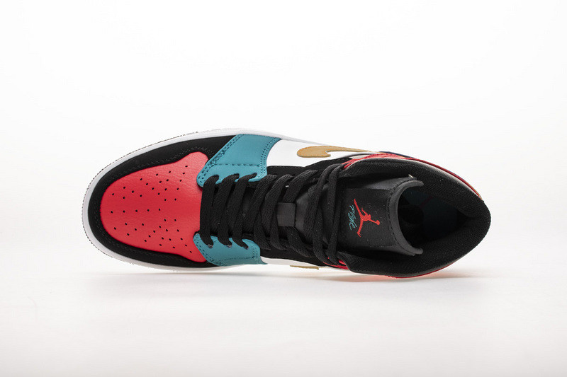 jordan 1 mid bred multi-color 554724-125