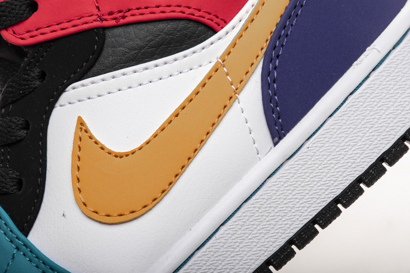 jordan 1 mid bred multi-color 554724-125