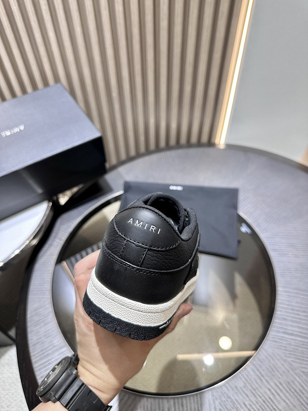 amiri skel top leather sneakers