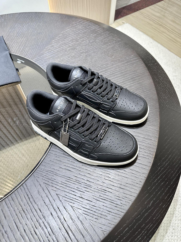 amiri skel top leather sneakers