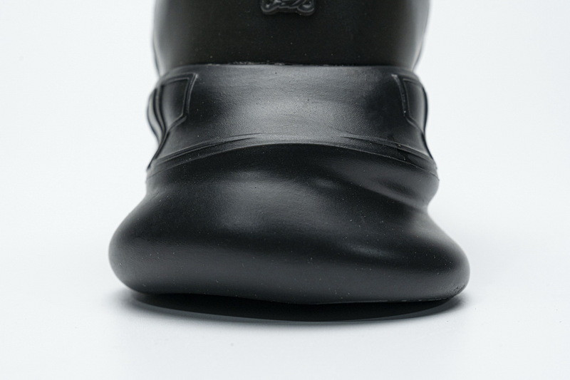 versace chain reaction triple black sneakers