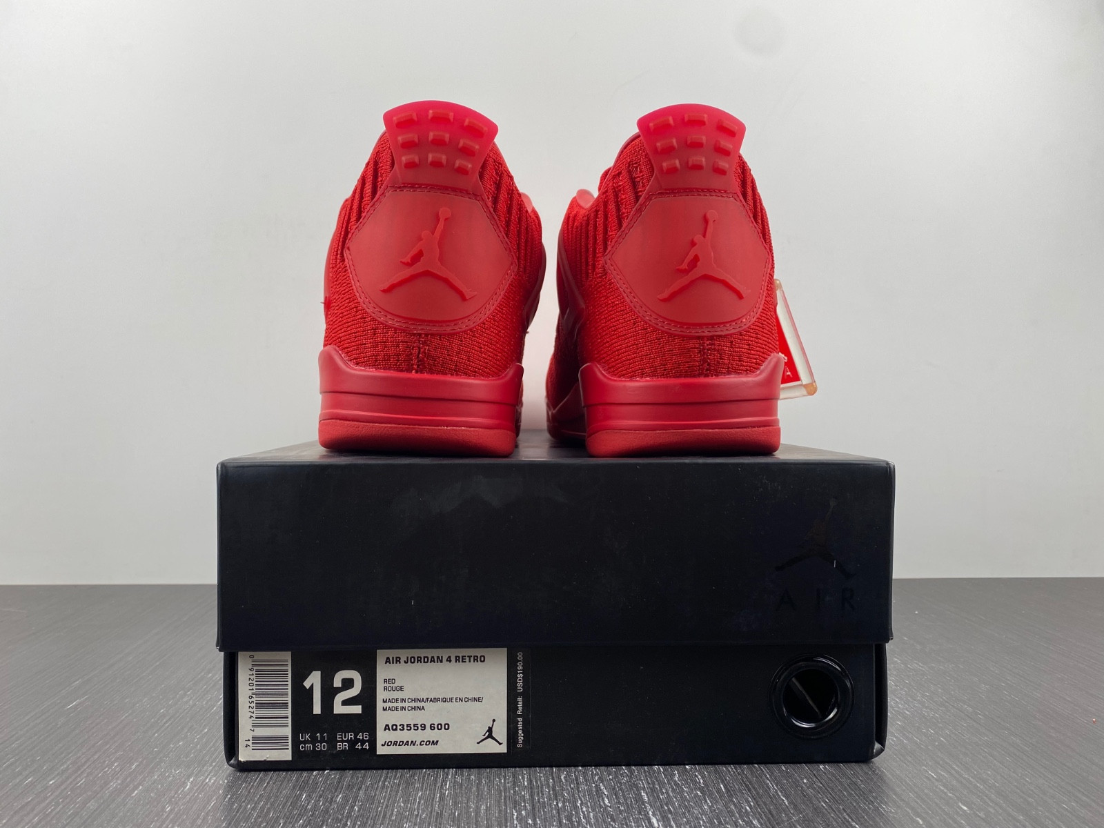 jordan 4 retro flyknit red - aq3559-600