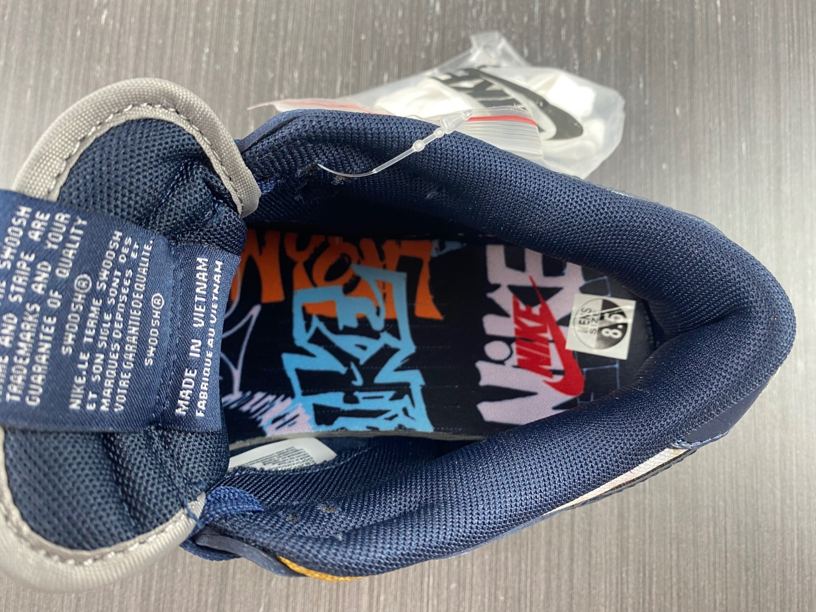 nike dunk low graffiti navy - dm0108-400