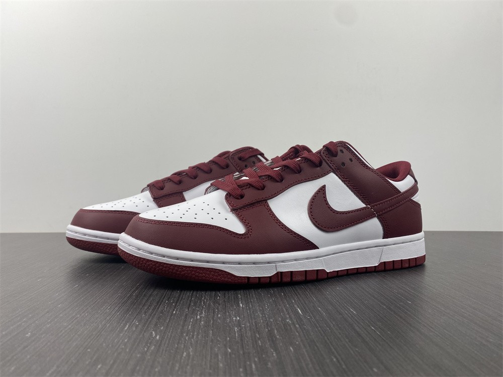 nike dunk low “bordeaux” white/bordeaux dd1503-108