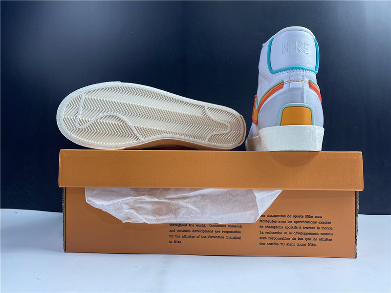 nike blazer mid 77 infinite kumquat (w) - dc1746-100