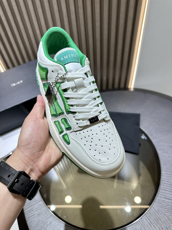 amiri skel top leather sneakers