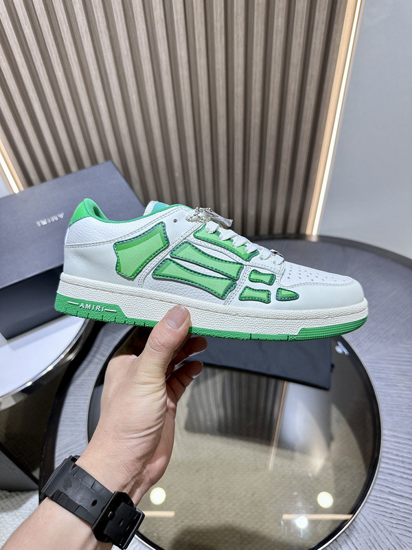 amiri skel top leather sneakers