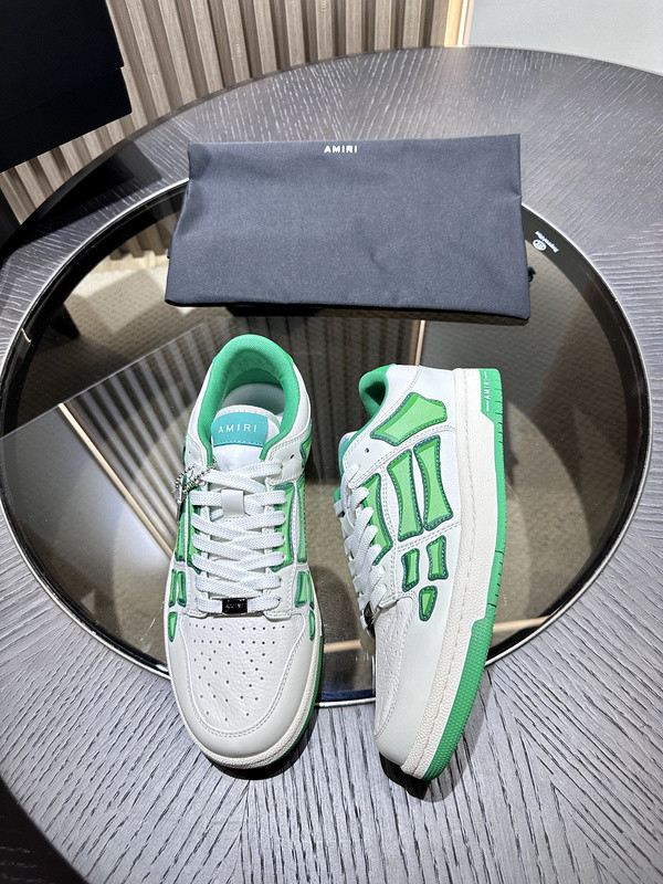 amiri skel top leather sneakers