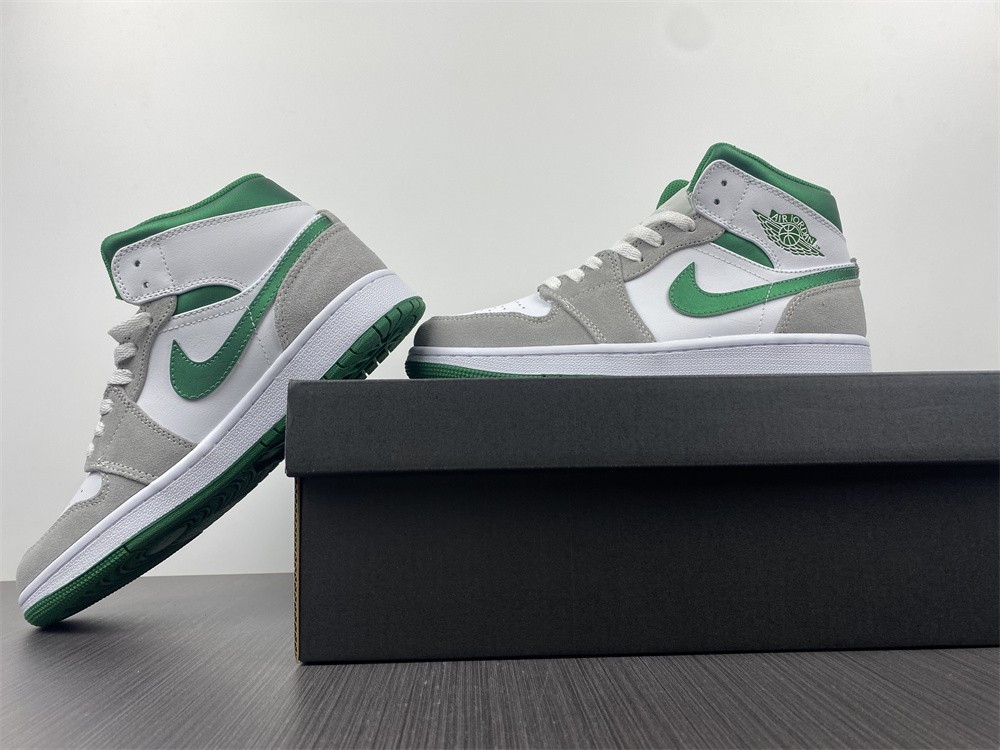 jordan 1 mid grey green - dc7294-103
