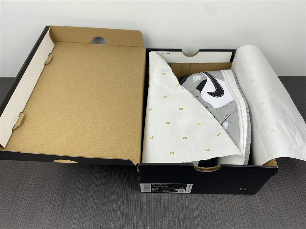 air jordan 1 mid light smoke grey 554724-078