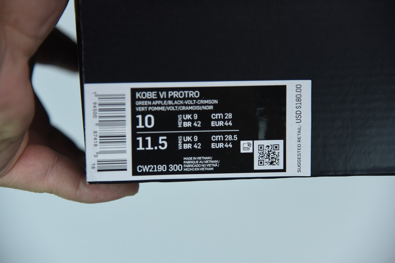 nike kobe 6 protro grinch cw2190-300