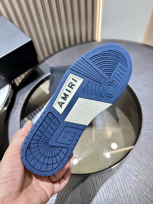 amiri skel top leather sneakers