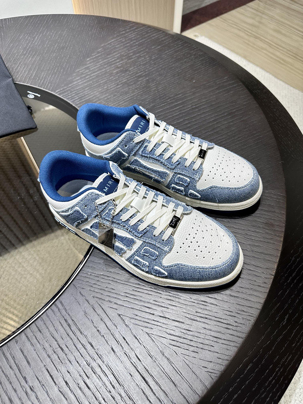 amiri skel top leather sneakers