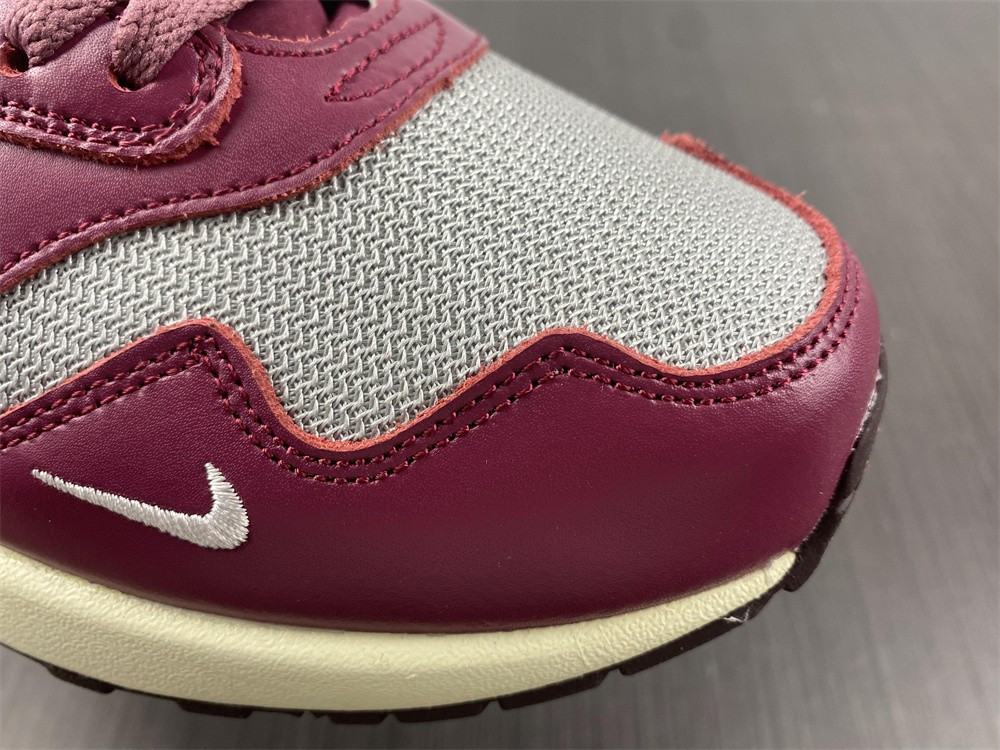 nike air max 1 patta waves rush maroon (with bracelet) do9549-001