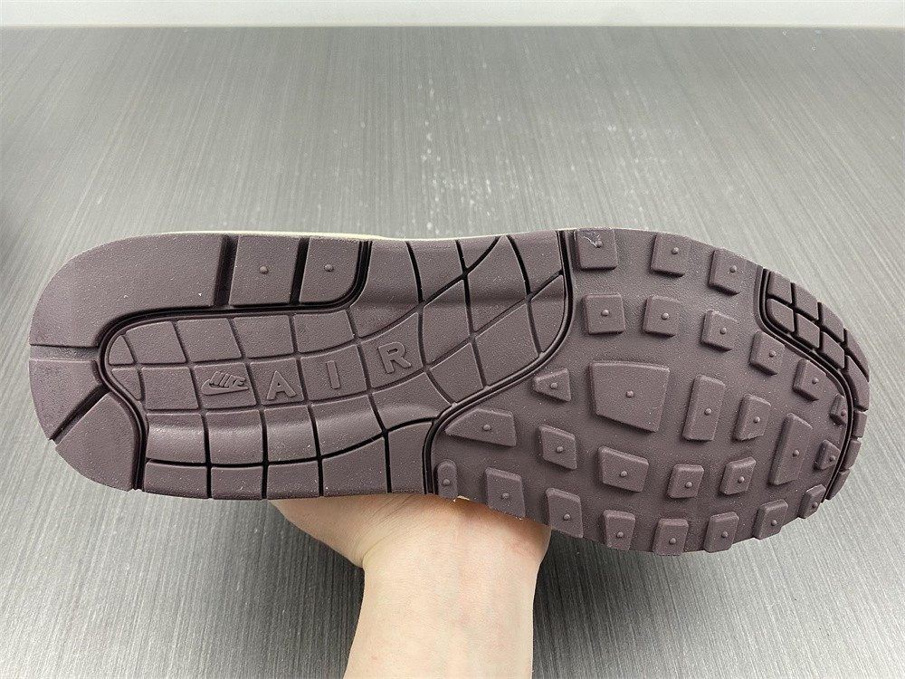 nike air max 1 patta waves rush maroon (with bracelet) do9549-001