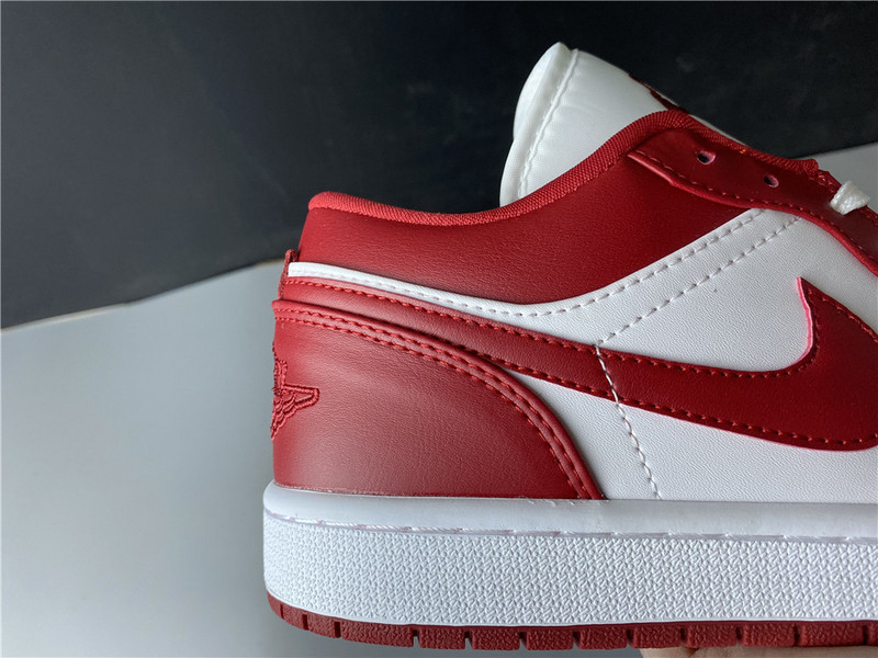 jordan 1 low gym red white - 553558-611