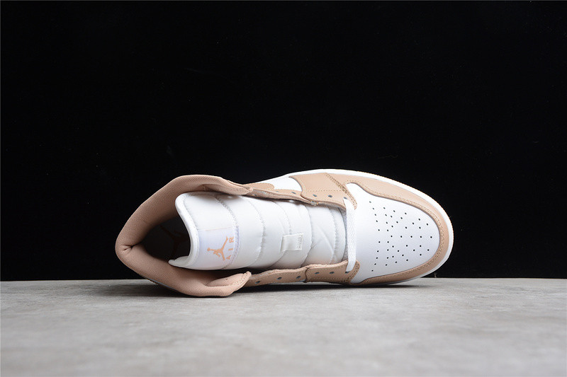 jordan 1 mid tan gum - 554724-271