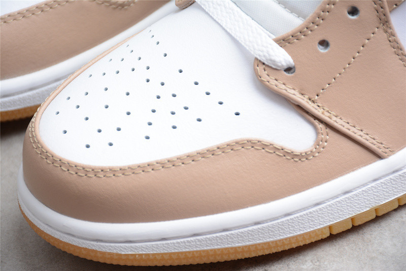 jordan 1 mid tan gum - 554724-271