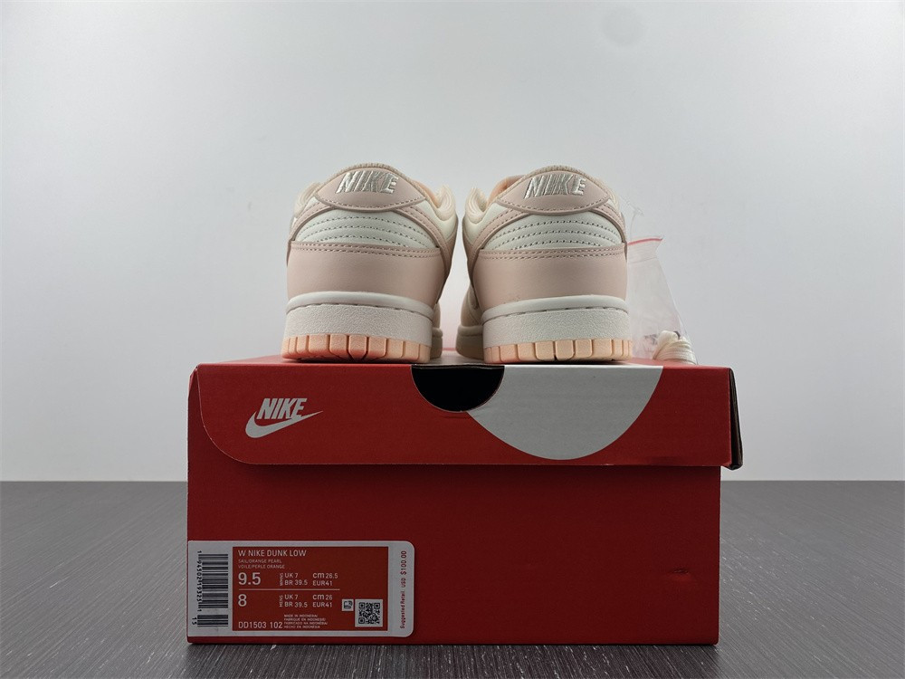 nike dunk low orange pearl (w) - dd1503-102