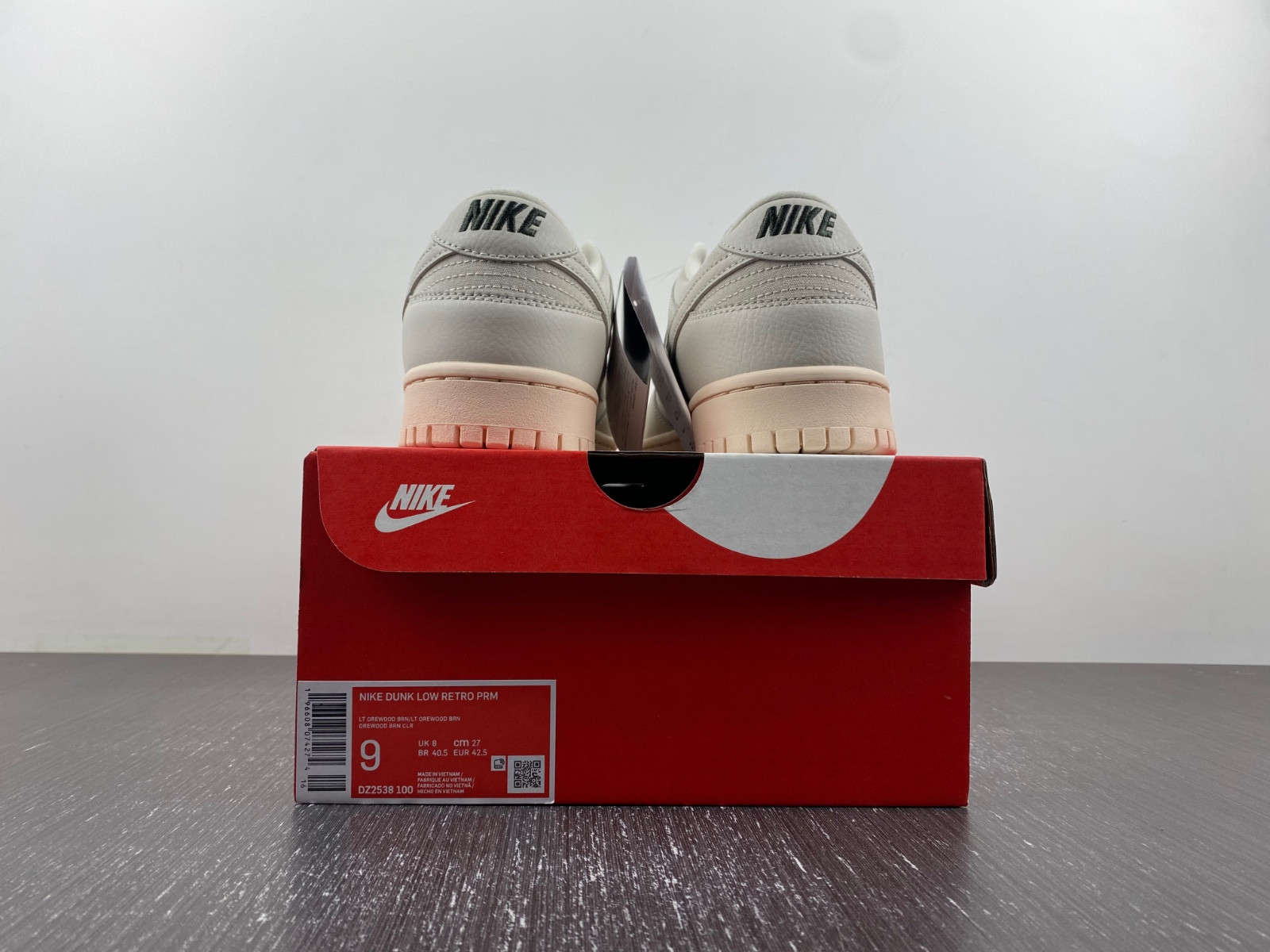 nike dunk low preM1vm light orewood brown men