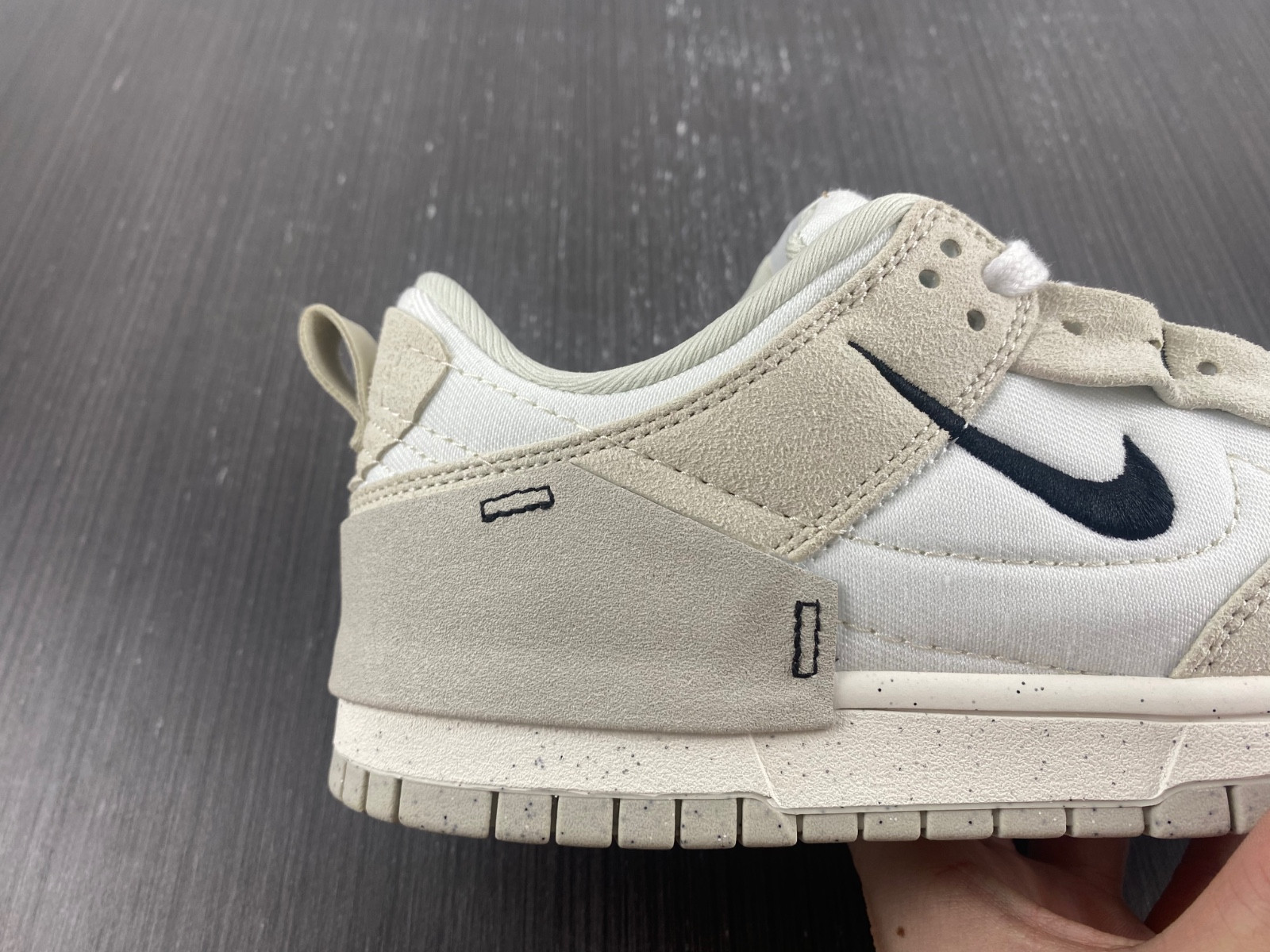 nike dunk low disrupt 2 pale ivory black (w) dh4402-101