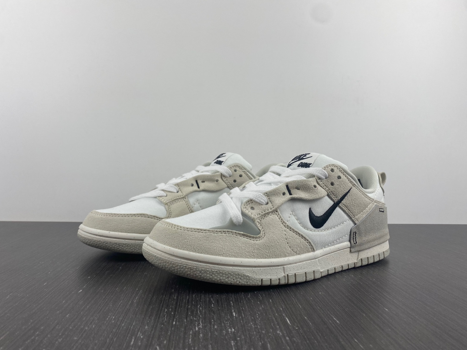 nike dunk low disrupt 2 pale ivory black (w) dh4402-101