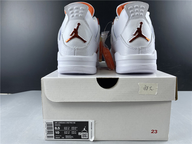 air jordan 4 “metallic orange” ct8527-118