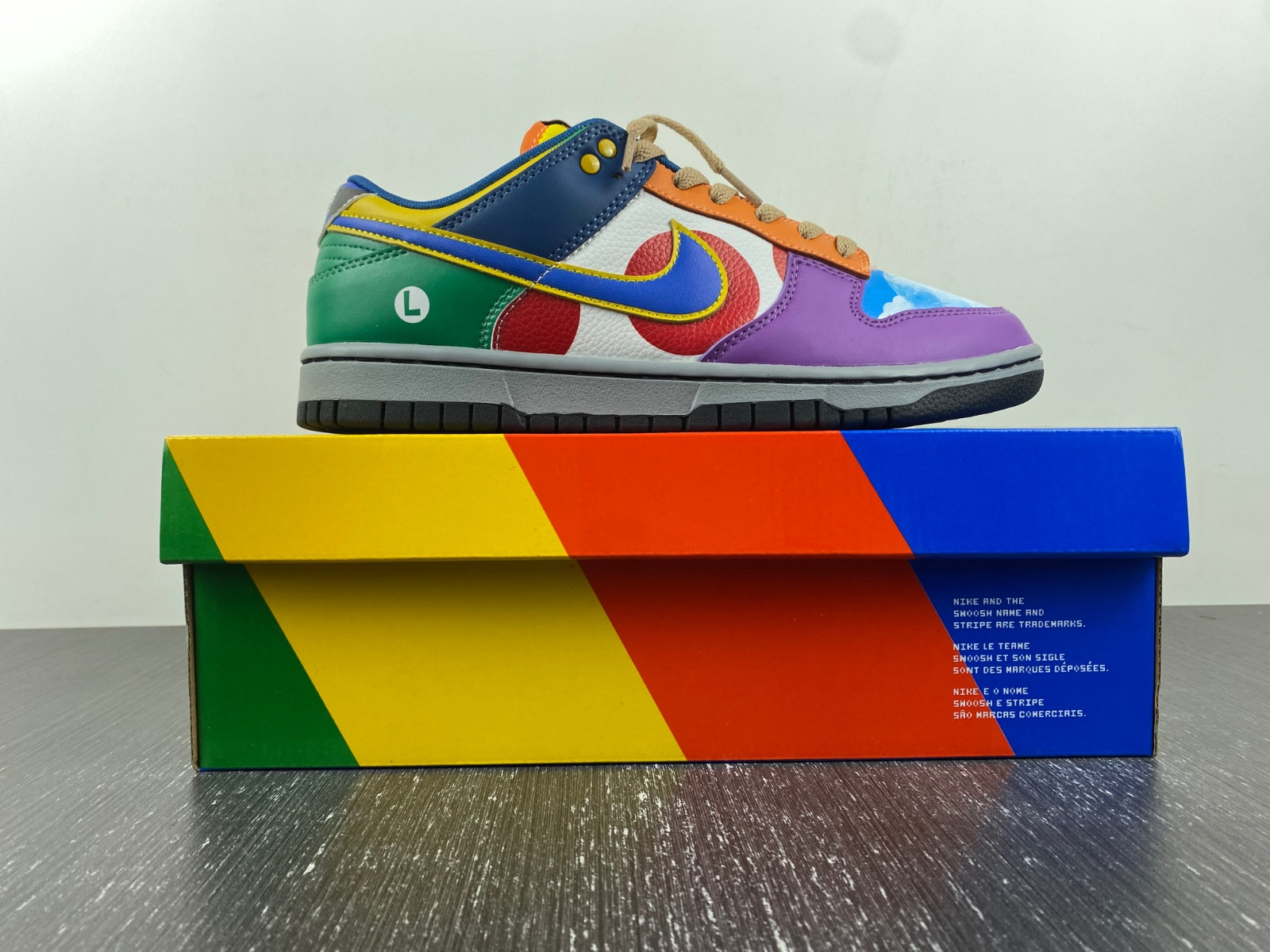 nike dunk low "what the S*per mario"