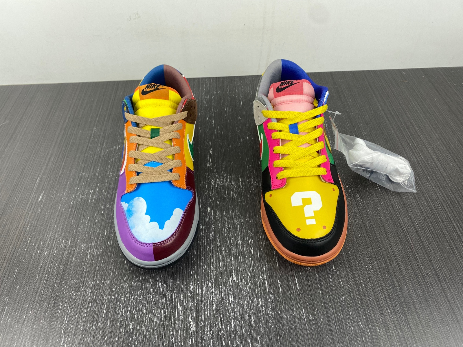 nike dunk low "what the S*per mario"