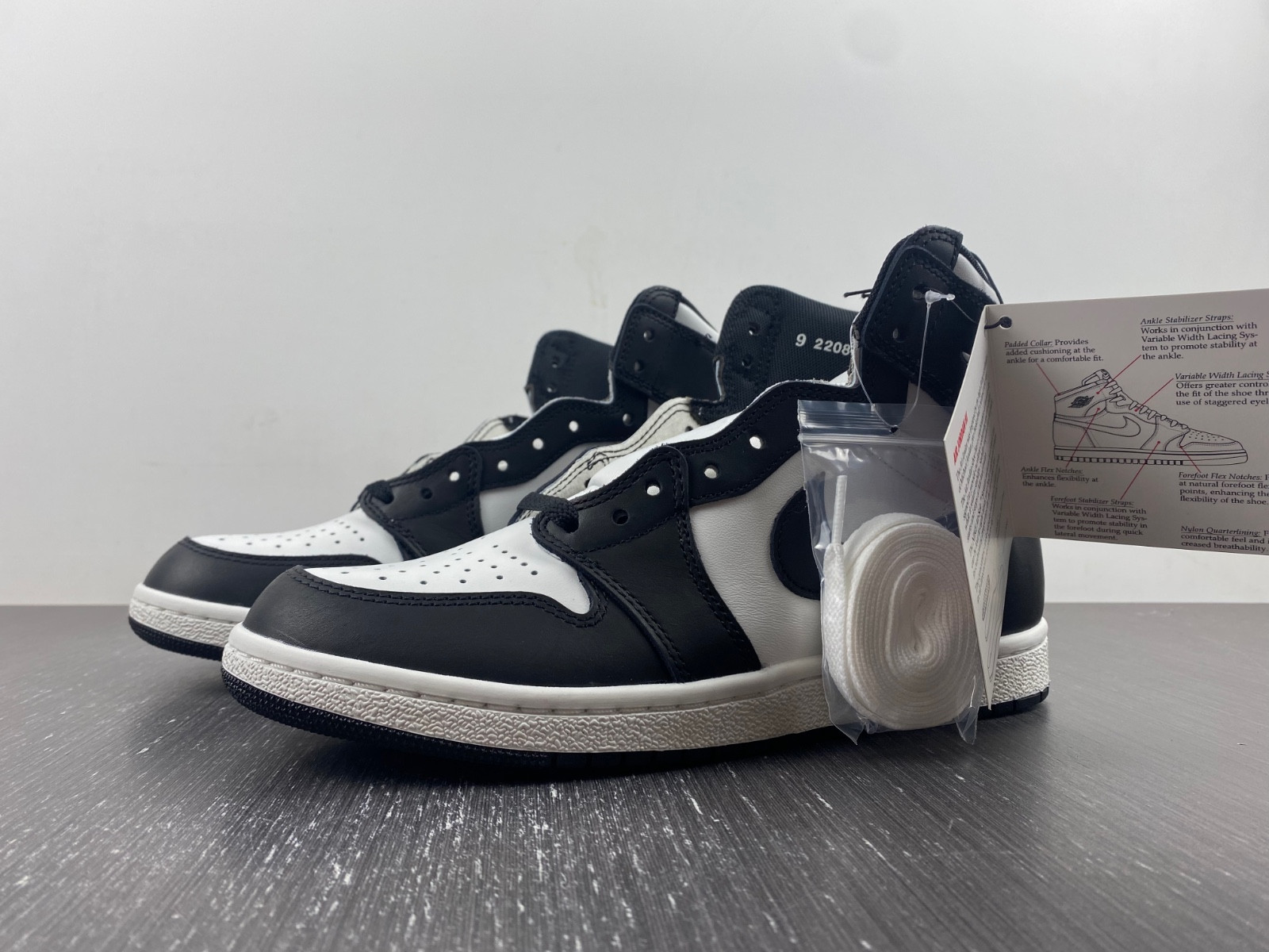 jordan 1 retro high 85 black white (2023) - bq4422-001