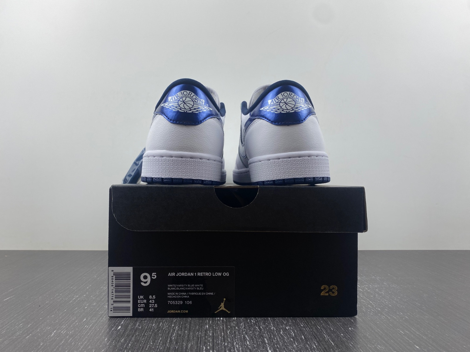 jordan 1 retro low metallic blue - 705329-106