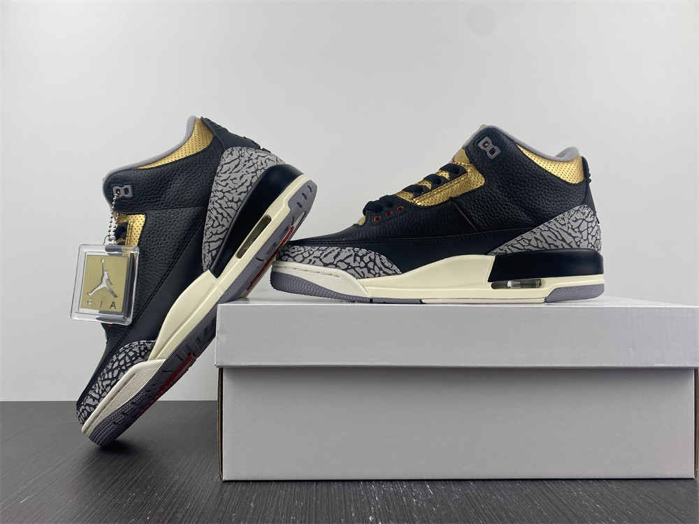air jordan 3 wmns black gold ck9246-067
