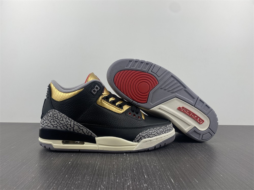air jordan 3 wmns black gold ck9246-067