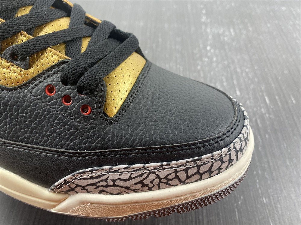 air jordan 3 wmns black gold ck9246-067