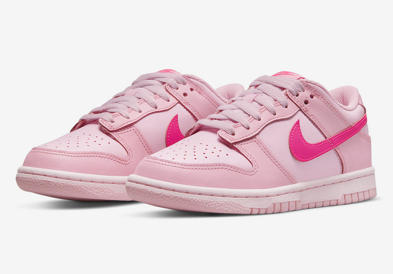 nike dunk low “triple pink” gs dh9765-600
