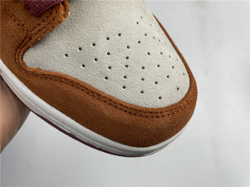 nike sb dunk low pro dark russet cedar - bq6817-202