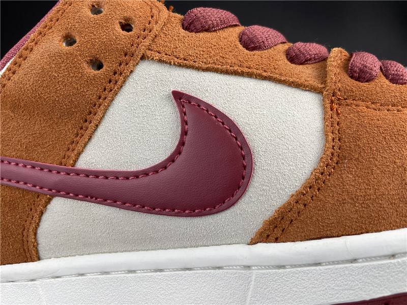 nike sb dunk low pro dark russet cedar - bq6817-202