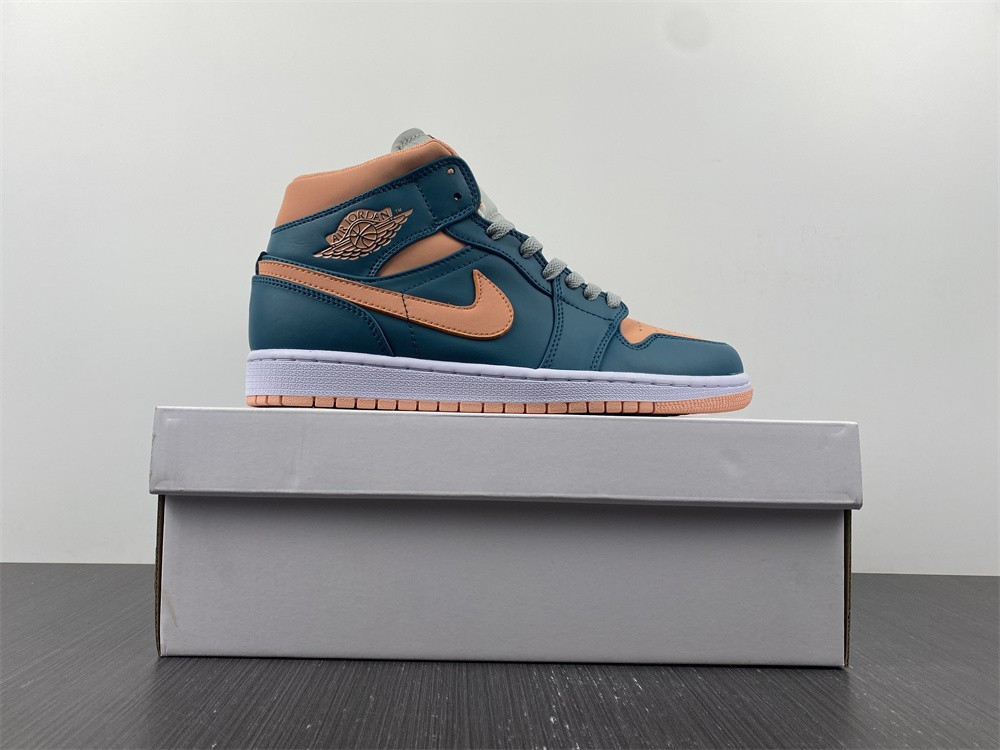 jordan 1 mid dark teal green (w) - bq6472-308