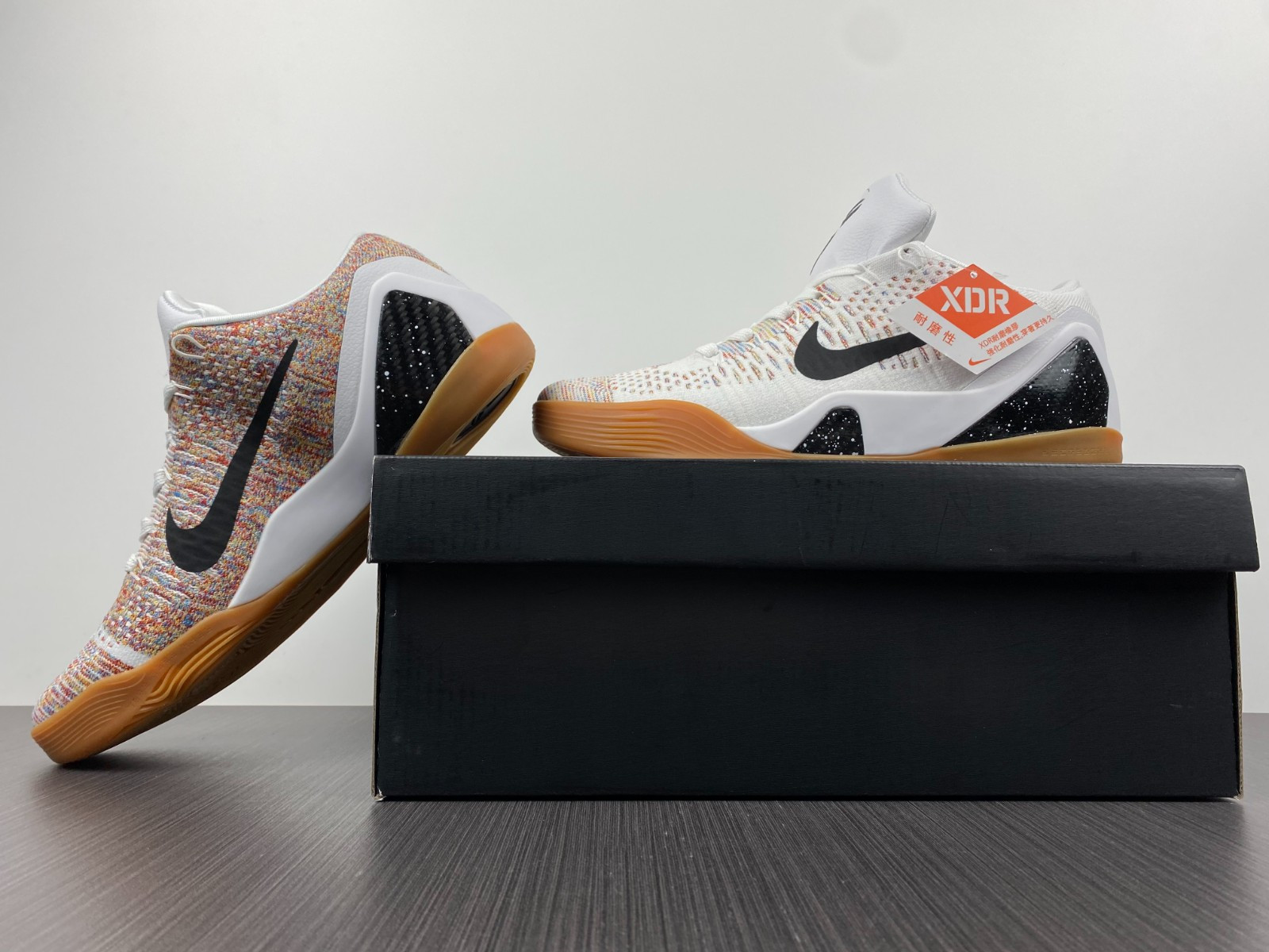 nike kobe 9 elite preM1vm low htm milan white multi 698595-109